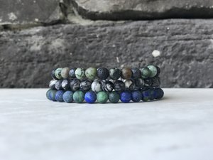 6mm Picasso Jasper Bracelet — ZAVIA